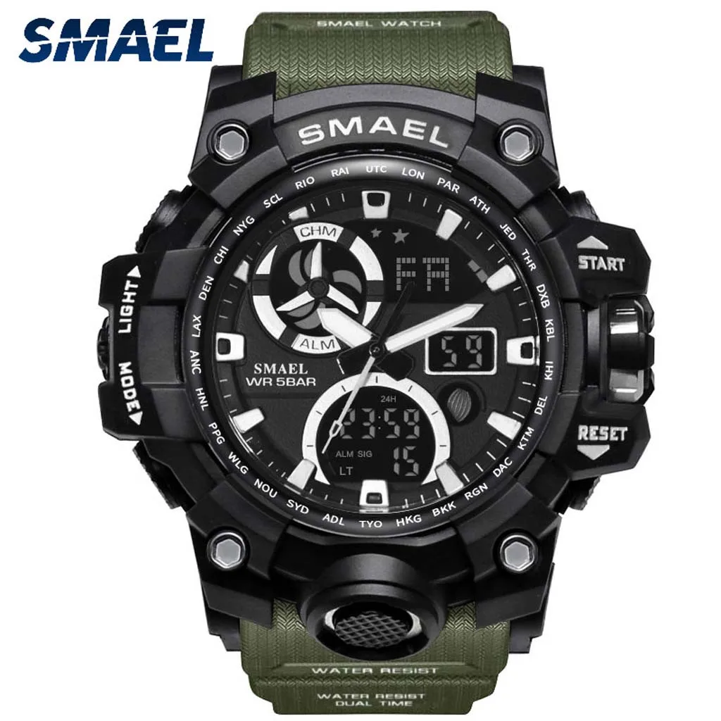 Luxury Relogio Digital Watch Backlight Men Military LED Wrist Clock Mens Watch Military Waterproof Sport Electronic Watches