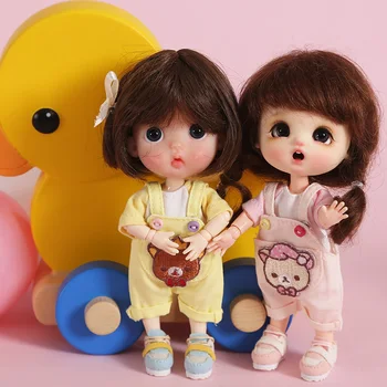 

Ob11 baby clothes ob11 overalls 1/12 BJD clothes beautiful knot pig sister head clothes doll accessories toys