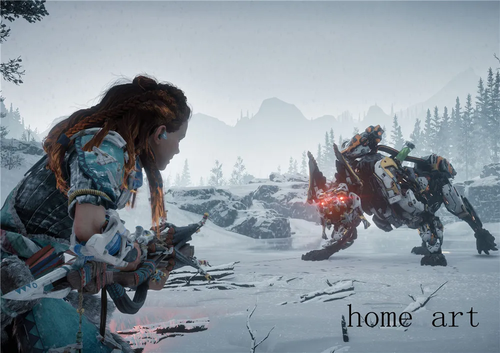 Игровой постер Horizon Zero Dawn games четкое изображение наклейки на стену украшение дома