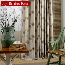 Modern Dandelion Foral Window Blackout Curtains For Living Room Bedroom Embroidered Kitchen Curtains Blind Gray Curtains Drapes Modern Dandelion Foral Window Blackout Curtains For Living Room Bedroom Embroidered Kitchen Curtains Blind Gray Curtains Drapes