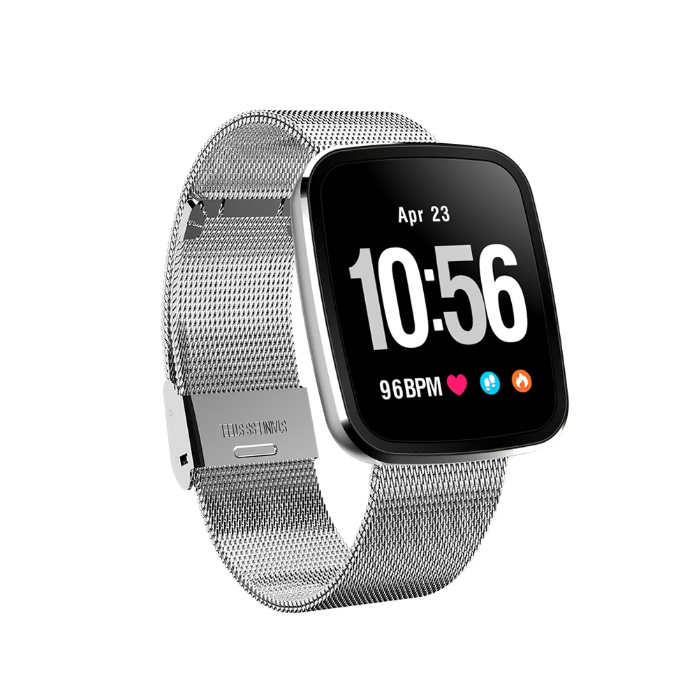 

New Arrival Colorful Screen V6 Smart Watch Women Men High Quality Bluetooth Heat Rate Monitor Pedometer Waterproof Smart Watch