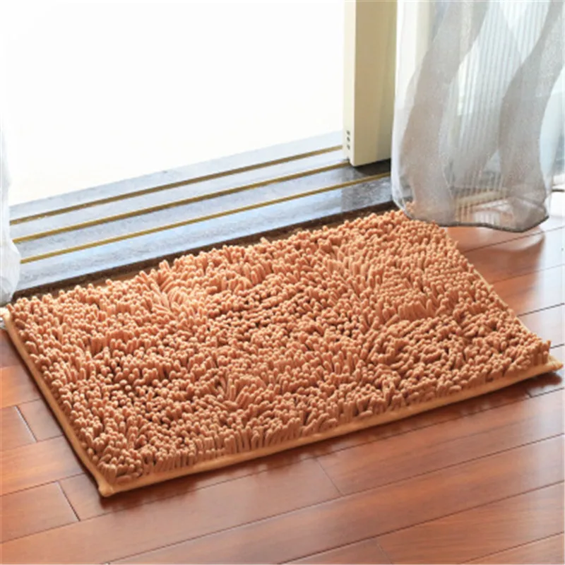 1Pcs Fashion Non-slip Mat Microfiber chenille bath mat rugs and carpets for living room bedroom floor mats bathroom door mat
