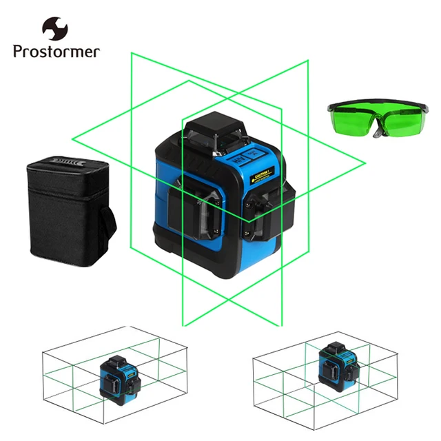Best Price Prostormer 12Lines 3D Self-Leveling 360 Red/Green Laser Levels Horizontal and Vertical Cross Powerful Beam Red Laser Beam Line Best Price Prostormer 12Lines 3D Self-Leveling 360 Red/Green Laser Levels Horizontal and Vertical Cross Powerful Beam Red Laser Beam Line