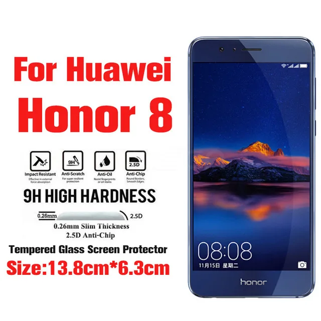 200 шт 9D полное покрытие из закаленного стекла для huawei P Smart Plus Y5 Y6 Y9 P20 Pro Honor 10 - Цвет: Honor 8