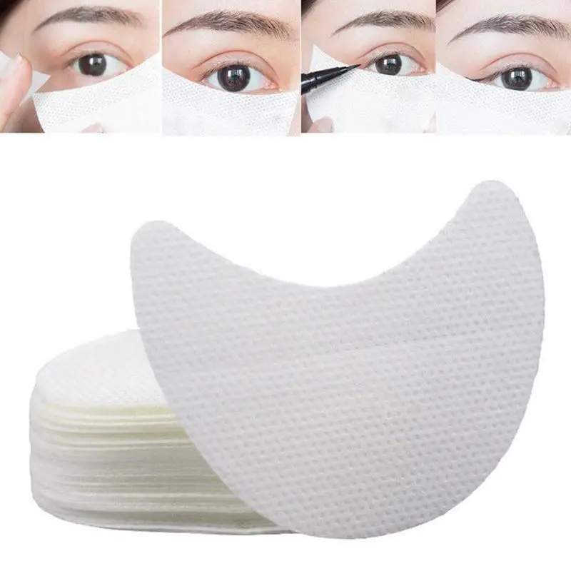 

50pcs Professional Makeup Tool Eyeshadow Pad Shields Under Eye Patches Disposable Eyelash Extensions Pads Protect Pad Eyes Lips