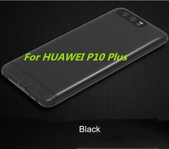 Чехол для huawei P9 power Bank P10, внешний аккумулятор, зарядное устройство, чехол для huawei P9 Plus, резервный аккумулятор, чехол для huawei P10 Plus - Цвет: Black For P10 Plus