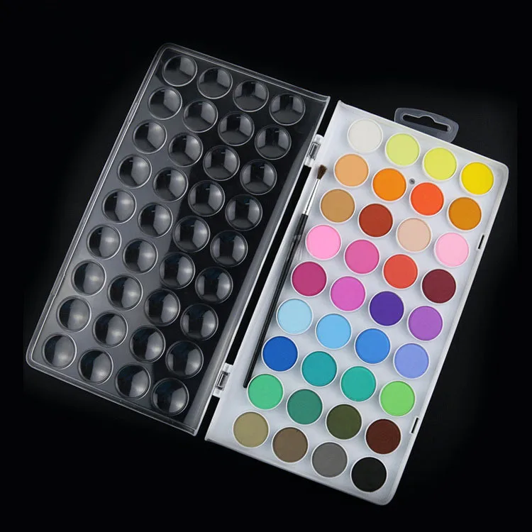 36 colors Solid gouache paint with colors water color paint art supplies in case for kids painting utensils Painting Materials