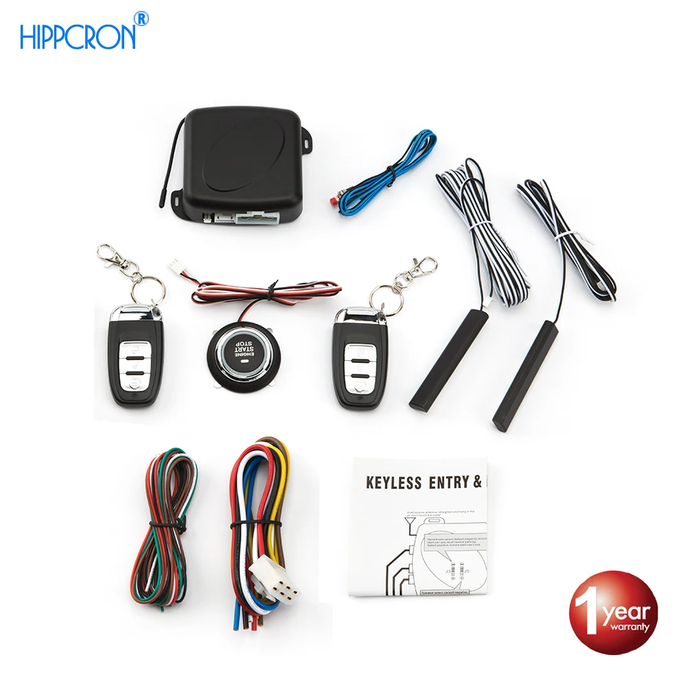 

Sinovcle Car Alarm Remote Control Car Keyless Entry Engine Start Alarm System Push Button Remote Starter Stop Auto