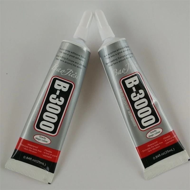 Hot sale 50pcs 25ML B3000 glue transparent metal craft high strength