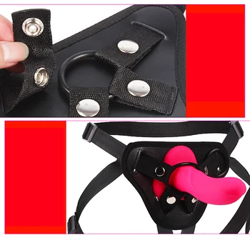 10 Speed Vibrating Strap On Harness Dildo Vibrator Panties for Woman Lesbian Sex Bondage Dildo Penis Sex Belt Adult Sex Vibrator 6