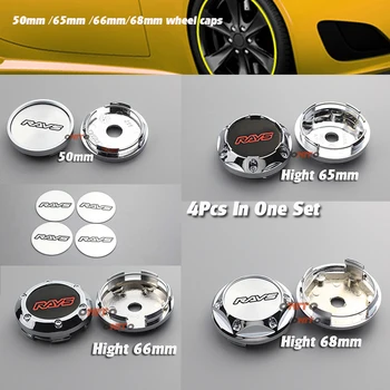 

4PCS 45mm 50mm 65mm 68mm 66mm Car Styling RAYS Work Emotion Wheel Center Caps Emblem For Volk CE28 Rim TE37 Tokyo Time Attack
