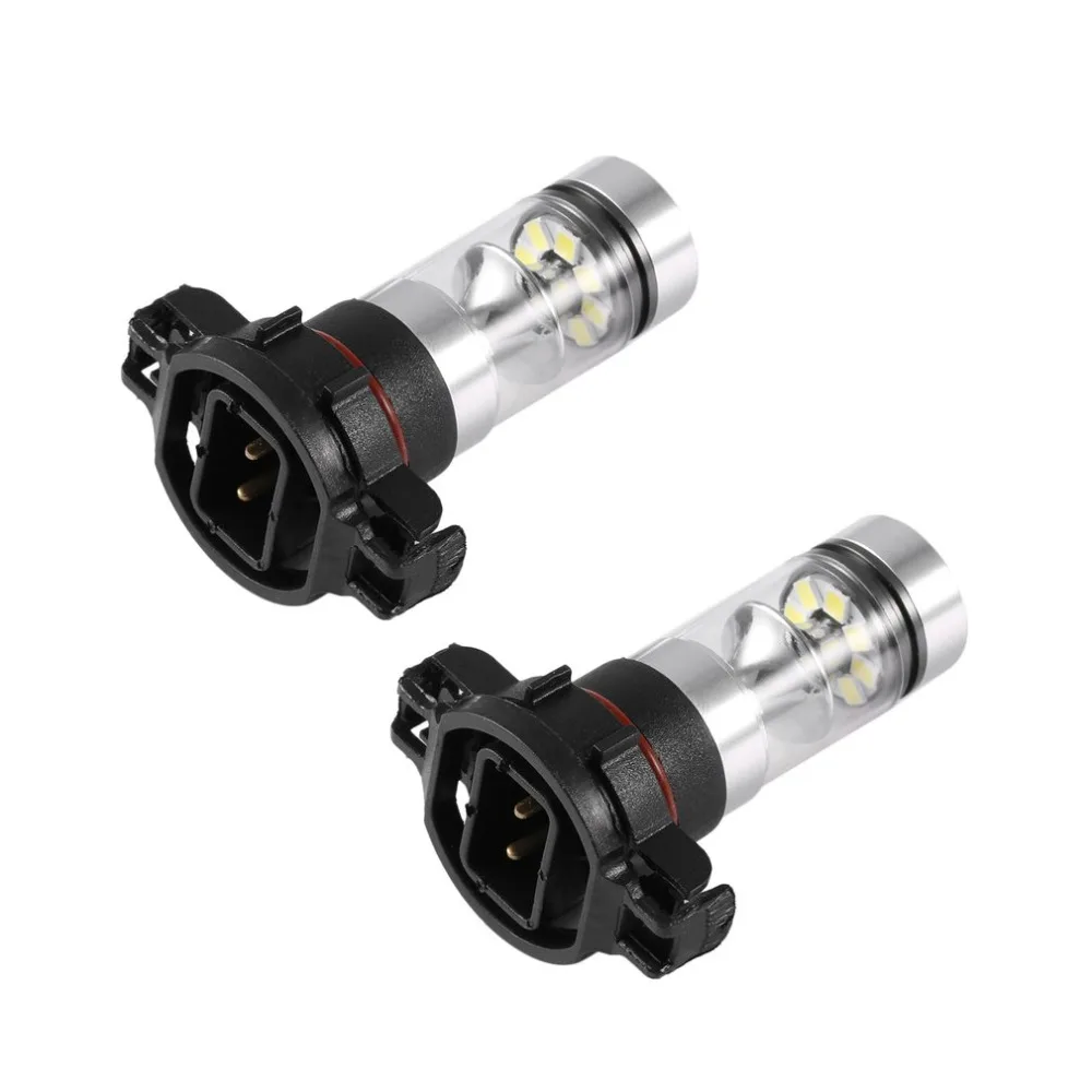 2 x 100W Bright High Power H16 5201 5202 6000k LED Fog Light Car