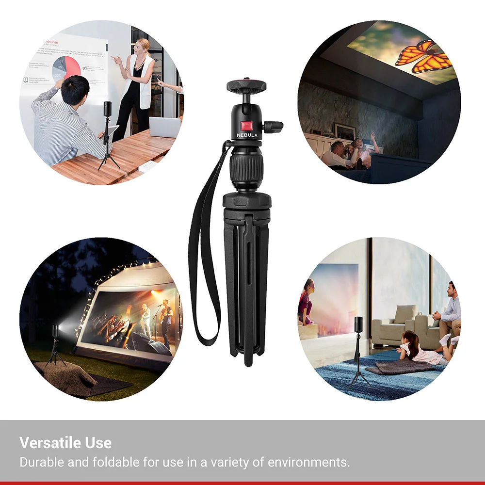  Nebula Capsule Adjustable Tripod Stand Compact Lightweight Aluminum Alloy Portable Projector for Pi
