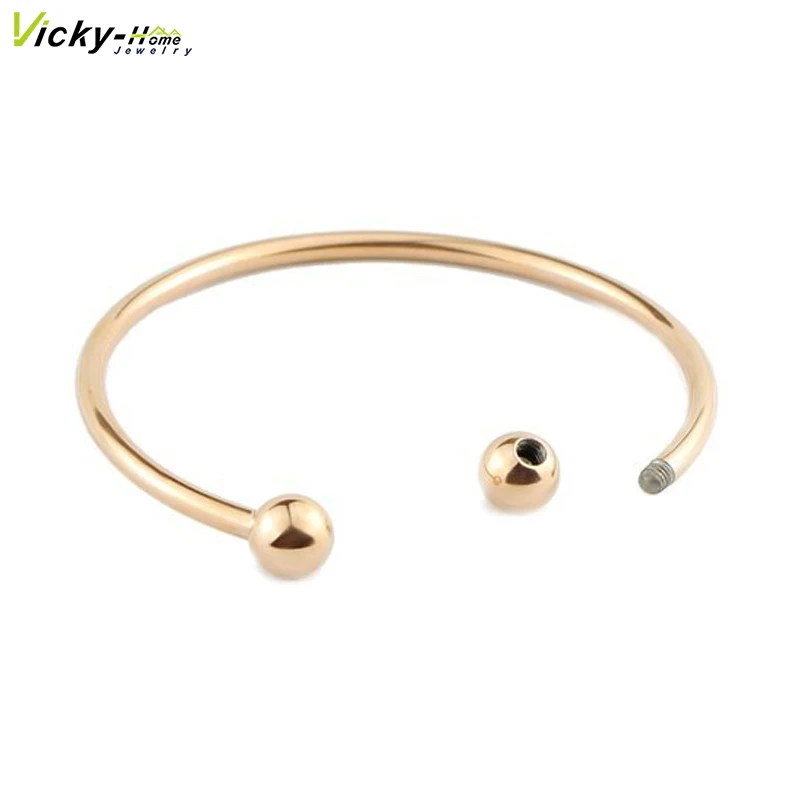 

Women Stainless Steel Starter Bracelet Bangle DIY Jewelry Fit Charm Beads Drop Shipping