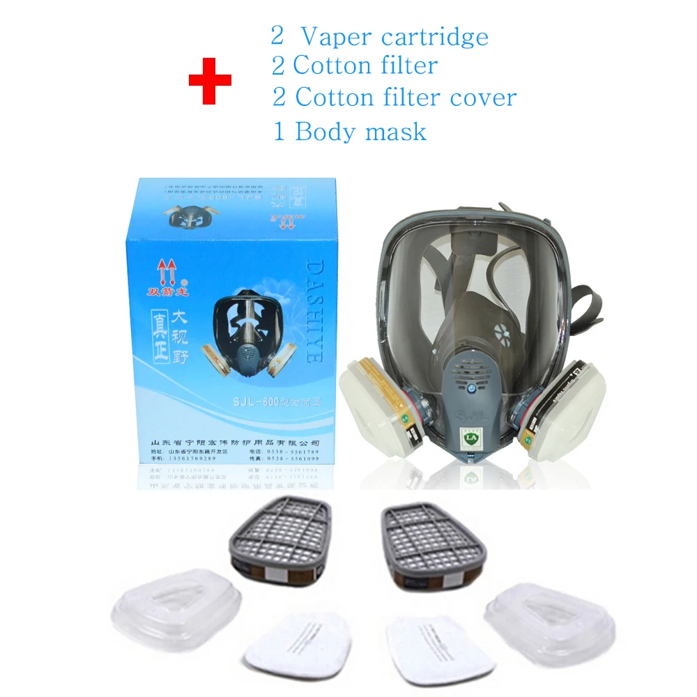 Comparable 6800 Safety Full Face Gas Mask 7 Suits Anti dust Paint