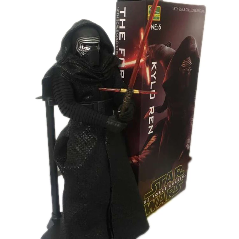 26 см CrazyToys Звездные войны La Forza Risveglia Kylo Ren Figura 16 шкал Dipinte Figura Kylo Ren ПВХ фигурка игрушки Brinquedos