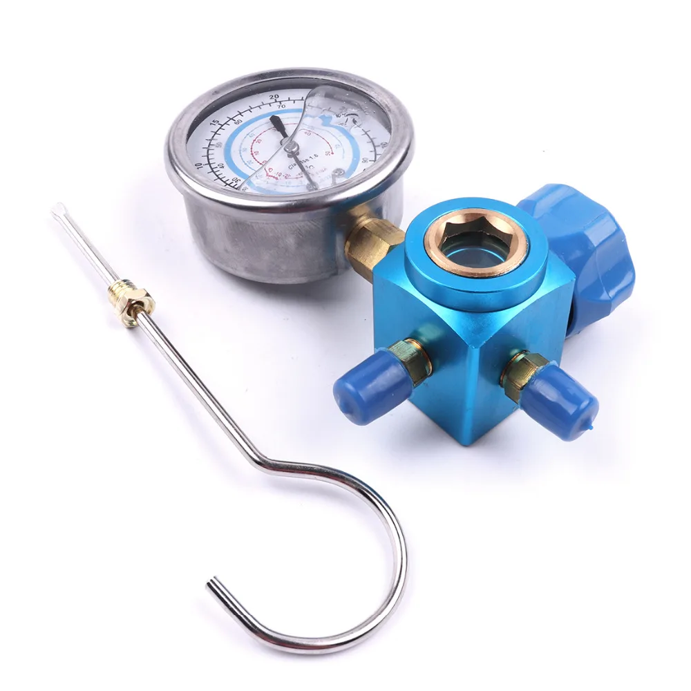 HOLYOVER 1 шт. красный синий 1/4 Thread R410A R134A R22 H/L манометр для кондиционера коллектора
