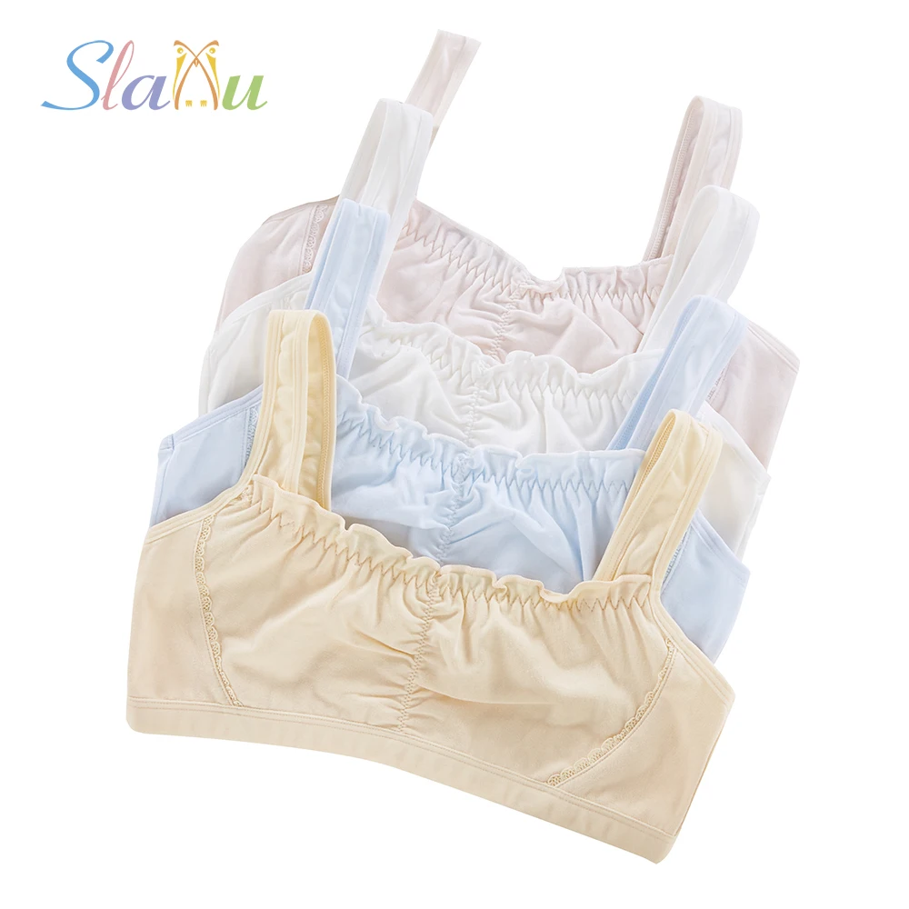 Cotton Girl Lace Underwear For Sport Wireless Small Training Puberty