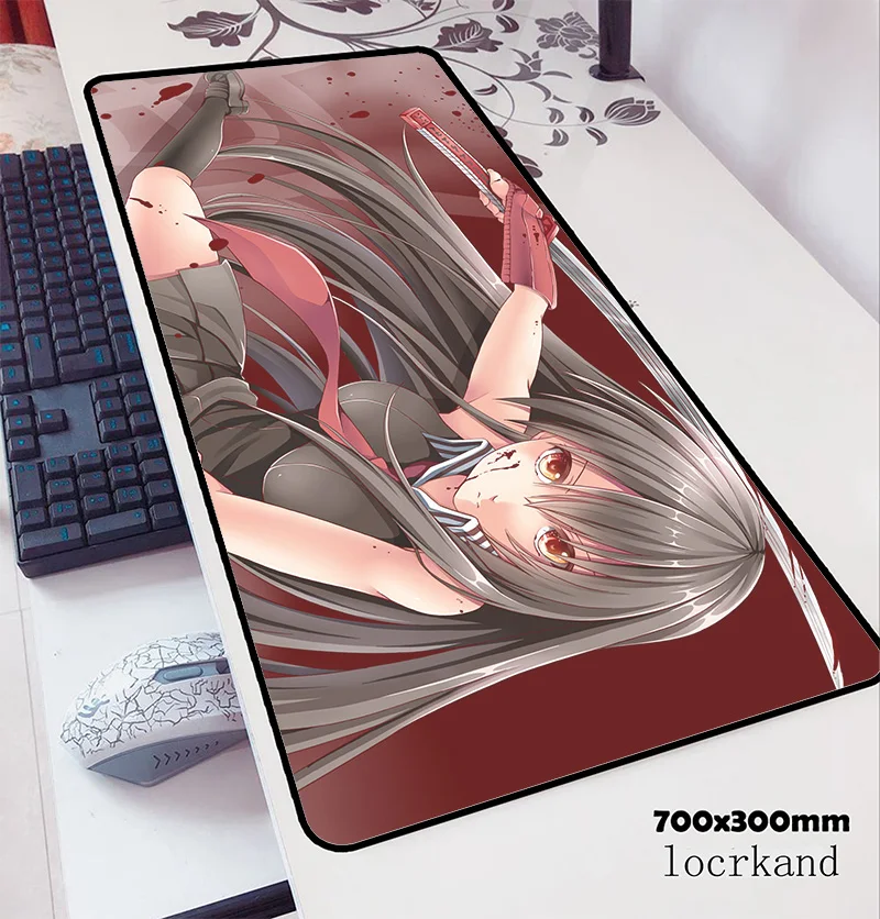 Коврик для мыши akame ga kill 70x30 см игровой коврик Аниме гаджет notbook Настольный офиса