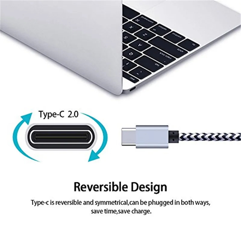 Кабель USB C type-C с разъемом 2.4A Быстрая зарядка Мобильные кабели для мобильных телефонов samsung S9 Xiaomi huawei P30 шнур 0,2 m 2 m 3 m