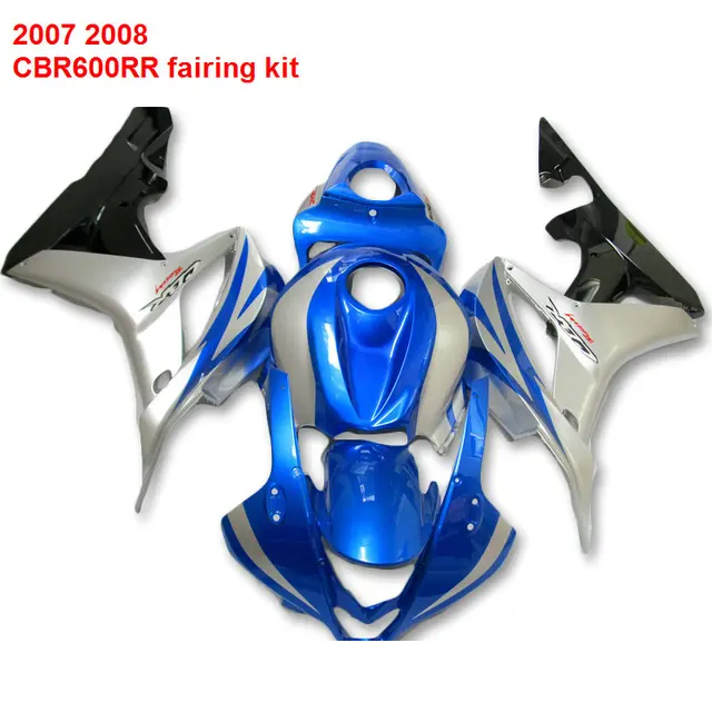 Kits De Carenagem Para Honda Cbr600rr 07 08 Sliver 2007 Azul Venda