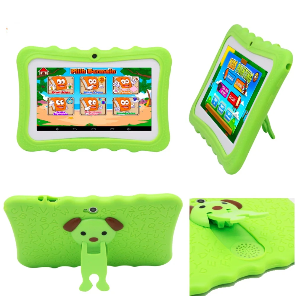 

SANNUO Tablet PC 7 Inch Android 4.4 Quad Core Tablet PC 512MB + 8GB Kids Learning Kids WiFi Tablet PC(green)