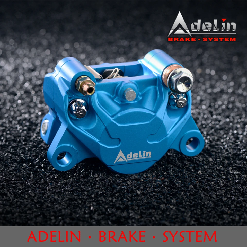 AdelinADL17MotorcycleHydraulicBrakeCalipersUniversal84mm2pistonsCNCAluminumalloy