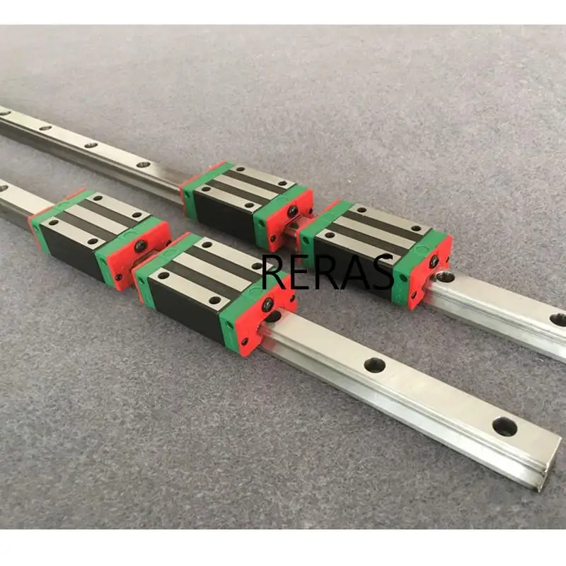 Прямоугольные линейные направляющие HGH15/HGR15 14/1500/1550 мм + 4 шт. HGH15CA/фланцевые