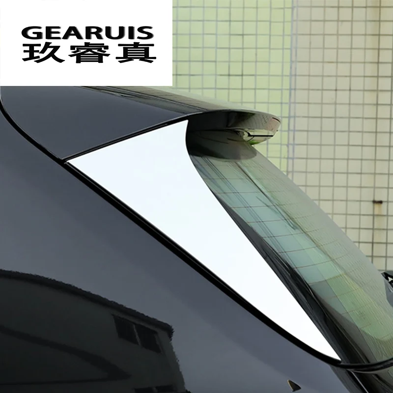 

Car Styling rear triangle window mirror sequins decorated Stainless Steel trim covers Stickers For BMW X5 F15 Auto Accessories