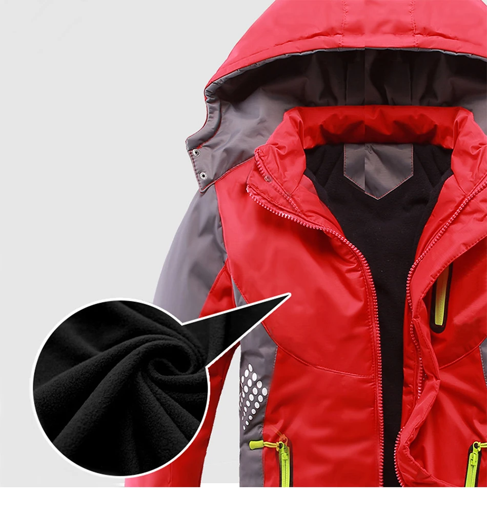 Новое зимнее плотное теплое Детское пальто Детская одежда двухслойные ветрозащитные куртки для мальчиков и девочек детская верхняя одежда для детей от 3 до 14 лет