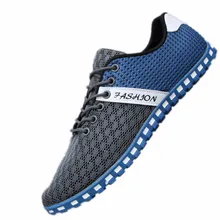

2018 new Fashion mens Casual Shoes summer Breathable shoes for men male Brand Mens fashion flat mesh shoes men 39-46