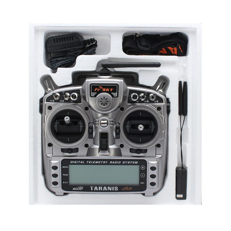 FrSky X9D Plus Transmitter 2.4G 16CH ACCST Taranis with x8r reciever battery For RC Models Multicopter Parts