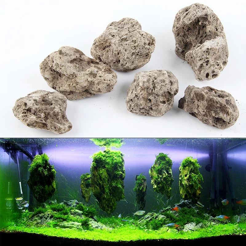 Aliexpress.com : Buy 3pcs/lot Avatar Floating Real Rocks Aquarium Water ... Moss On Rocks In Aquarium
