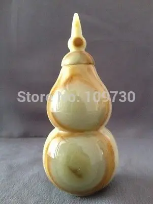 

bir 001586 Afghanistan jade gourd formative vase from China