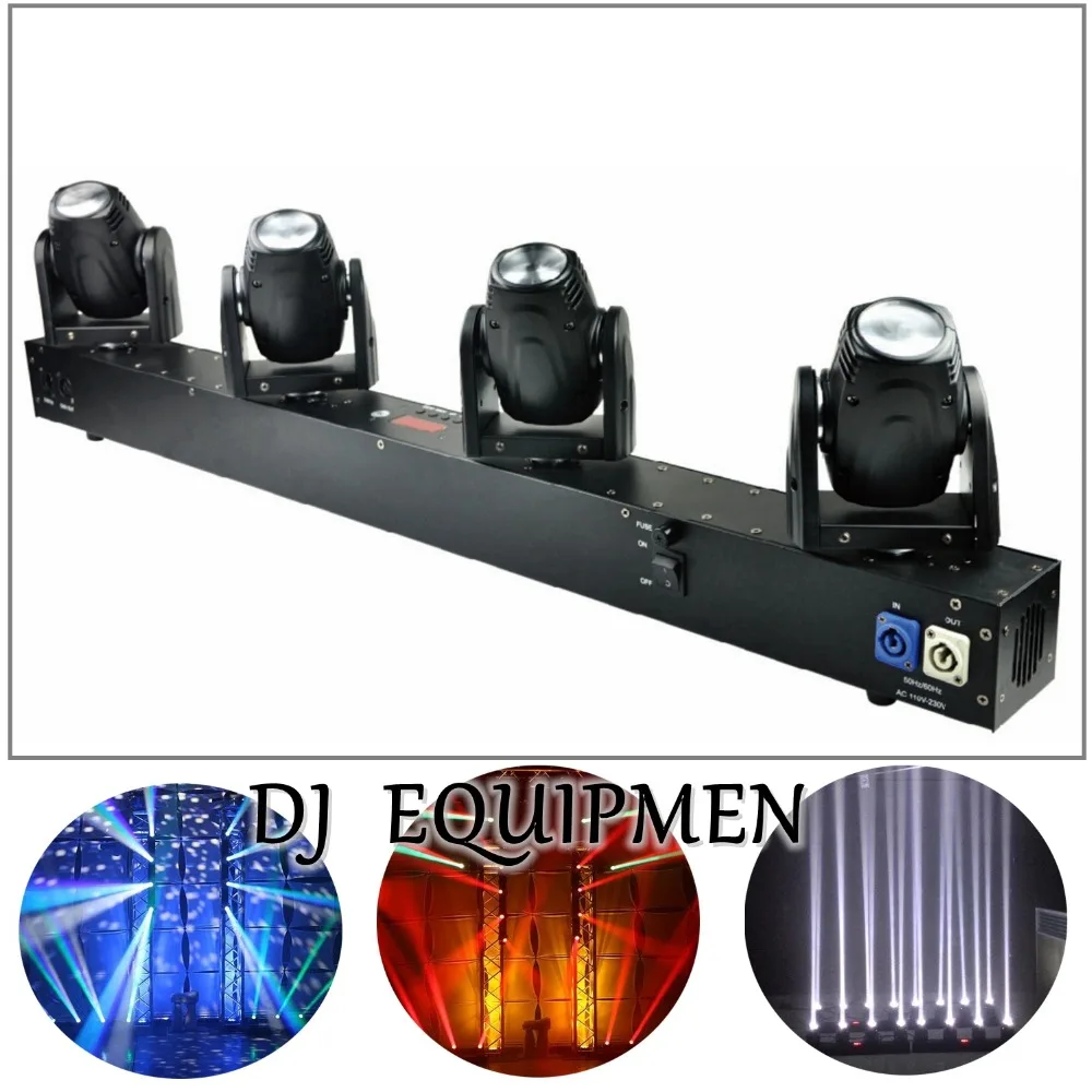 DJ equipment 4 Heads 60W Led Mini Beam Moving Head Light Professional