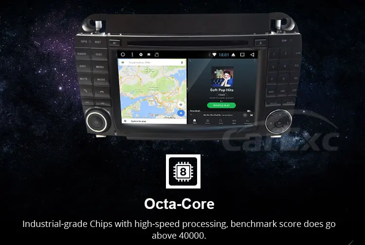 Sale 7 Inch Android 9.0 Octa Core Car Radio Stereo Systemr For Mercedes Benz S320 S350 S400 W220 W215 S Class GPS Multimedia Unit. 15