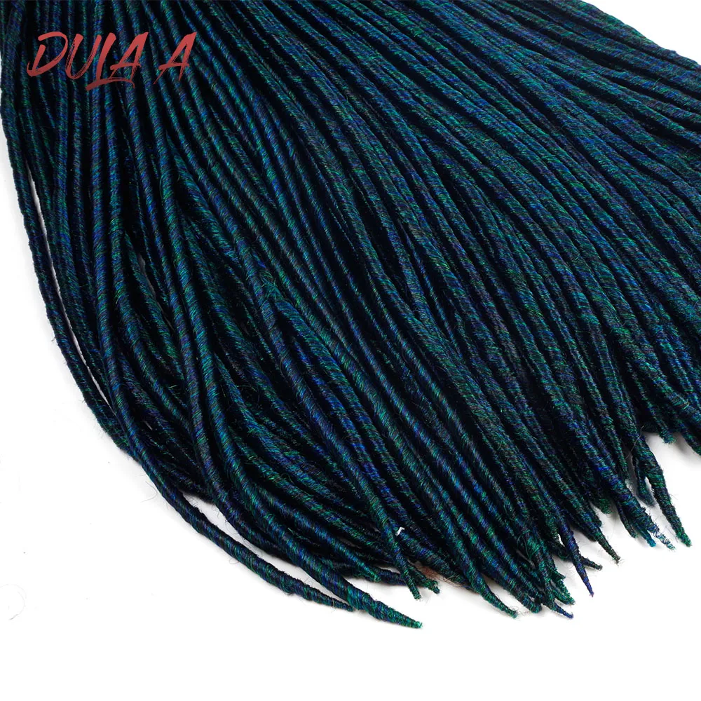 Dula подушка может составлять 1-9 пакетов для наращивания на всю голову Faux locs синтетические косички для наращивания волос 12 18 дюймов#1B/1/2/27/30 бордового цвета