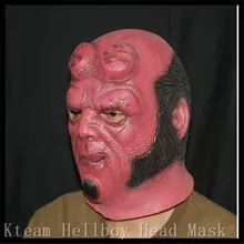 Hot!!! Movies Horror Movie Superhero Hellboy Cosplay Latex Masks Adult Party Masquerade Silicone Rubber Face Mask for Halloween
