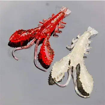 

Hot Sales 10pcs/lot 95mm 5 Color Shrimp Lifelike Carp Artificial Soft Bait Fishing Tackle Tools Fishing Lure 8g Soft Baits