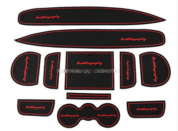 Car Gate Slot Pad Water Coaster Car Interior Non slip Mats