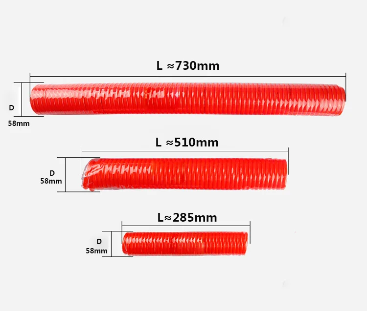 Воздушный компрессор шланг 9 м PU трубы пневматические компоненты пружинная трубка Портативный муфта PP20+ SP20