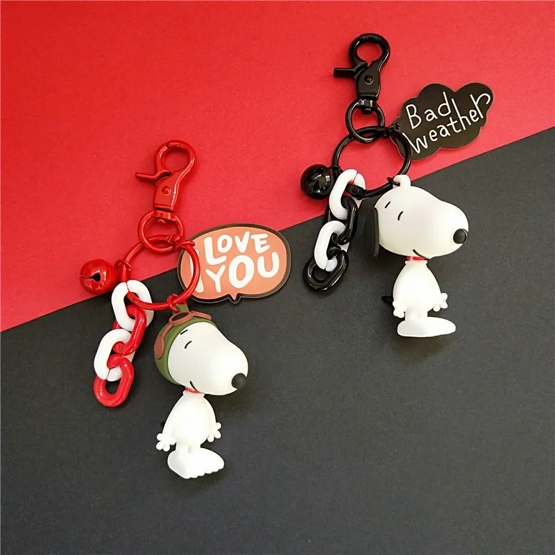 

2019 New Cartoon Anime Keychain Cute Dog Figure 3D Dolls Keyrings Kids Toys for Women Bag Car Key Pendant Decorate Jewelry