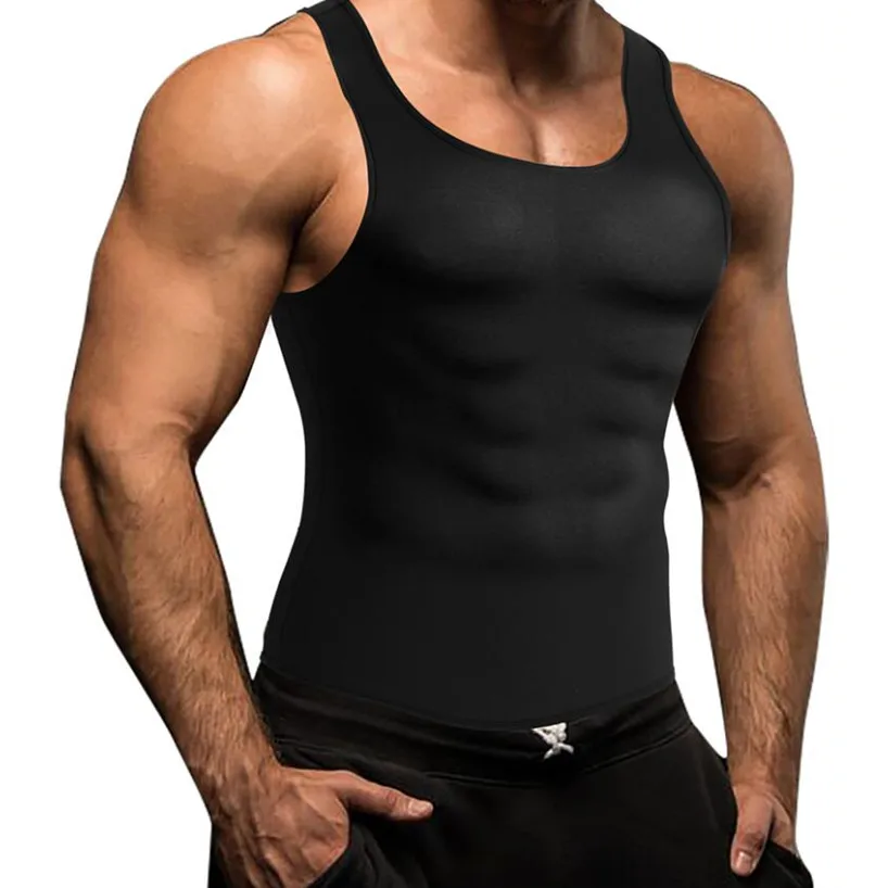 

CHENYE Shapers Slimming Body Muscle Build Up Corset Waist Trainer Vest Shapewear Tops Shapers Men's Compression Slimming Shirt