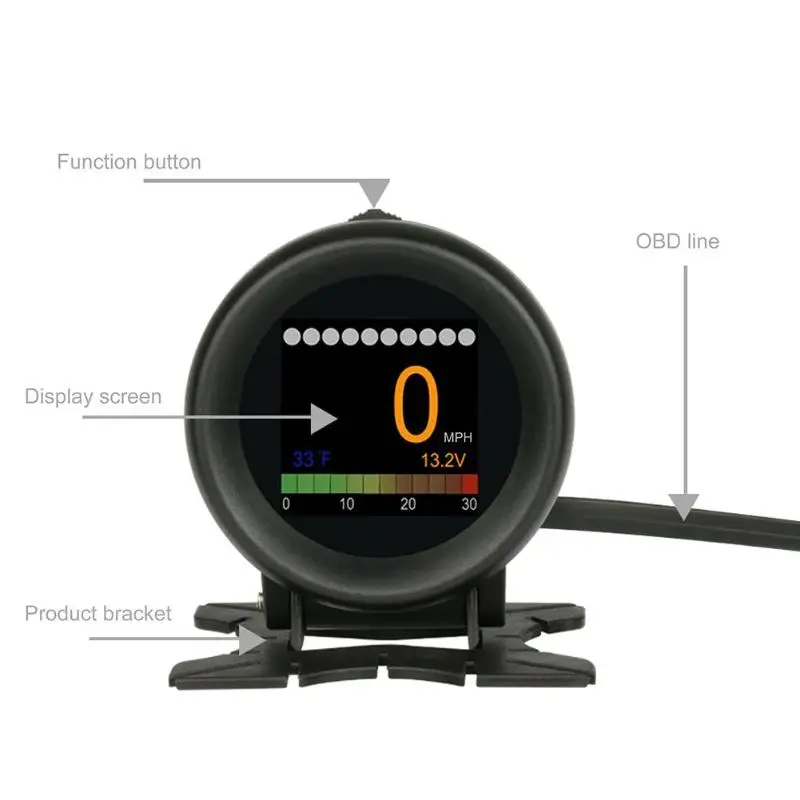 X60 OBD метр OBD2 HUD Дисплей Цифровой Авто Напряжение Датчик температуры измеритель скорости дисплей превышения скорости Предупреждение Alar