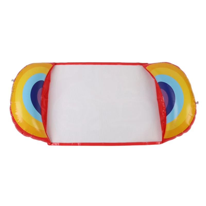 Летний складной плавающий гамак для воды надувной матрас стул бассейн надувной гамак игрушки для кроватки - Цвет: Rainbow