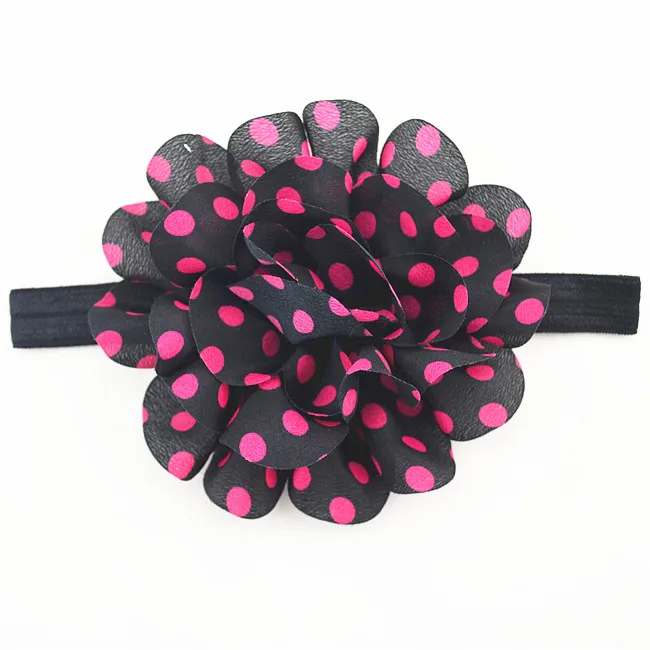 

Dot flower A cute newborn baby girls flower photography props headbands child baby hair bands hair accessories children 1pcs