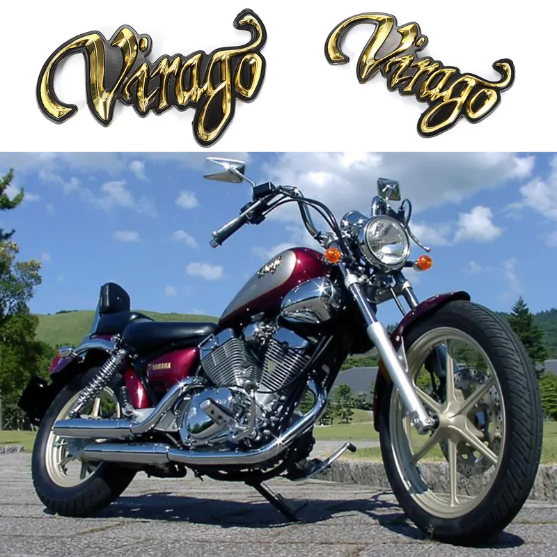 Motorcycle 3D ABS Gold Fuel Tank Emblem Decal Sticker For Honda Wing Pair