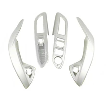 Automobile styling Interior Door Armrest Window Lift Cover Trim 4pcs For Ford Escape Kuga 2013 2014 2015 2016 2017