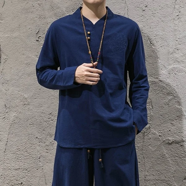 Традиционная китайская одежда для мужчин для китайской одежды хан одежды стиля Востока для мужчин TA104 - Цвет: 5