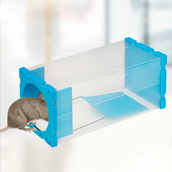 

Behogar Humane Reusable Clear Plastic Mouse Mice Rat Traps Catcher No Kill Rodent Repeller for Home Live Catch Release Rodents